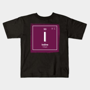 The periodic table - Iodine Kids T-Shirt